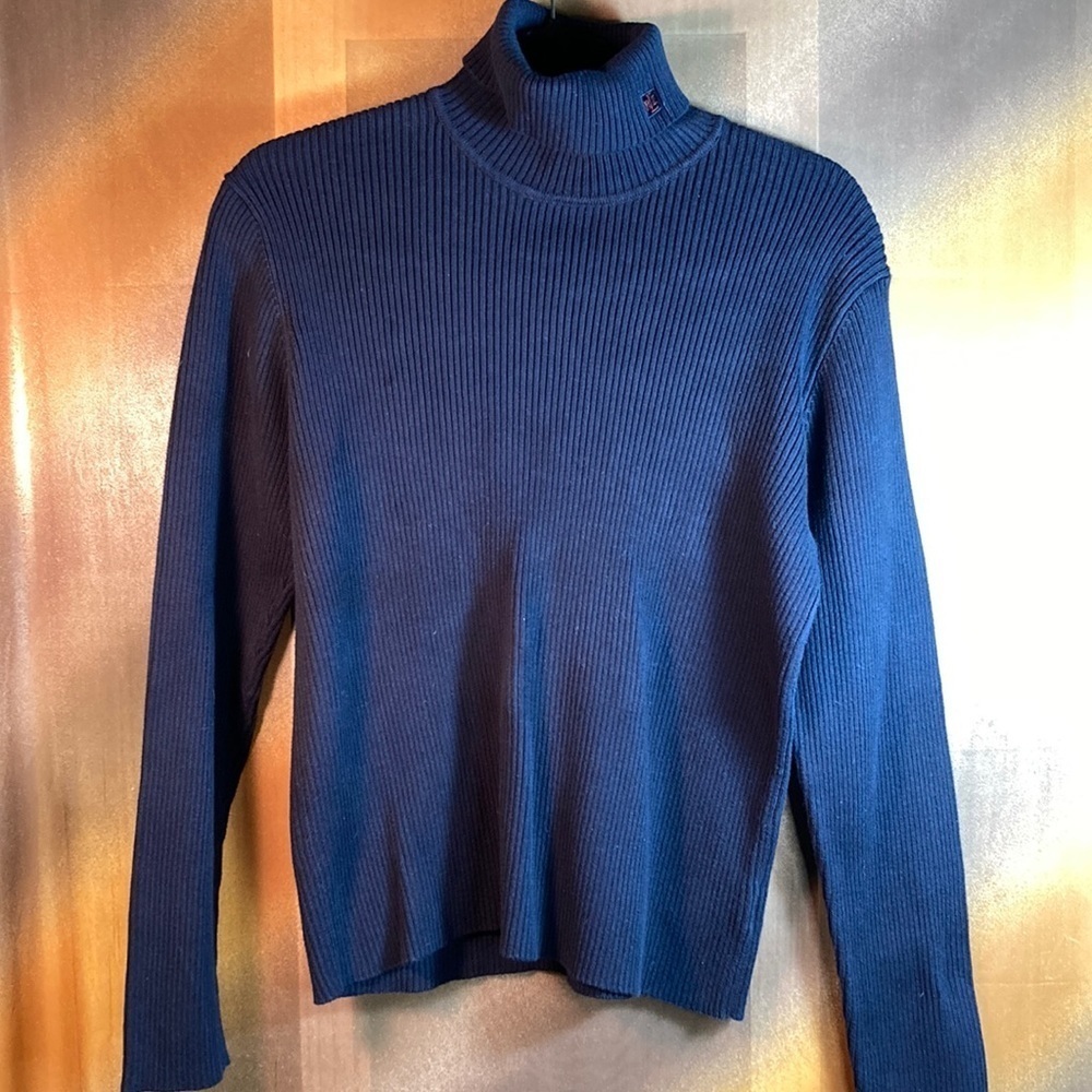 90’s Vintage Lauren Ralph‎ Lauren turtleneck. XL. Box Z. Navy
